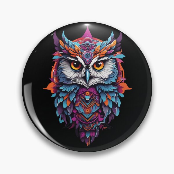 Item preview, Owl Mandala Spiritual Animal Dream Catcher designed and sold by LuminOrb.