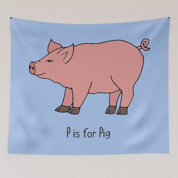 Item preview, P is for Pig designed and sold by kindredkrafters.