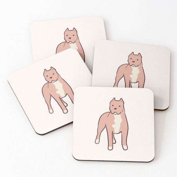 Item preview, Cute American pitbull dog art  designed and sold by Mayarart.