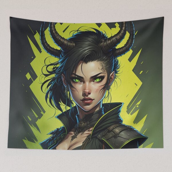 Item preview, Obra de arte de la chica demonio 9 designed and sold by GothShop.