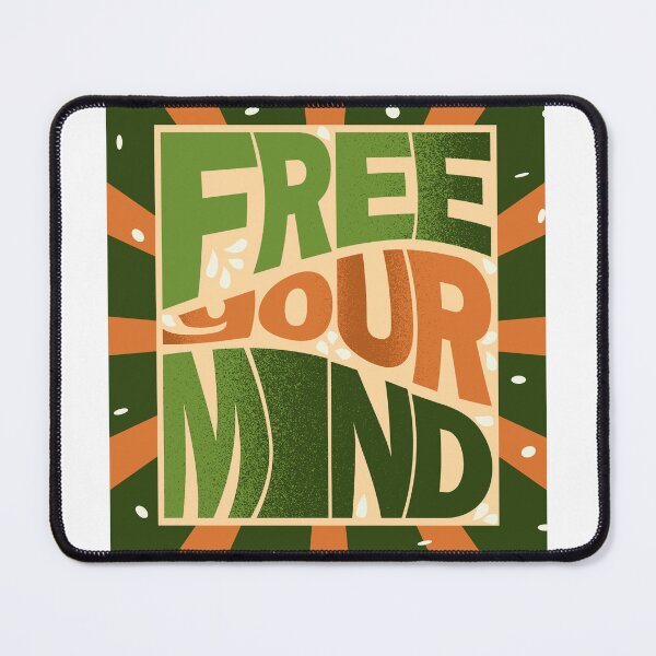 Item preview, Lettering Free your mind. Retro slogan. Groovy print design for posters, cards, tshirts. designed and sold by ElenaPost.