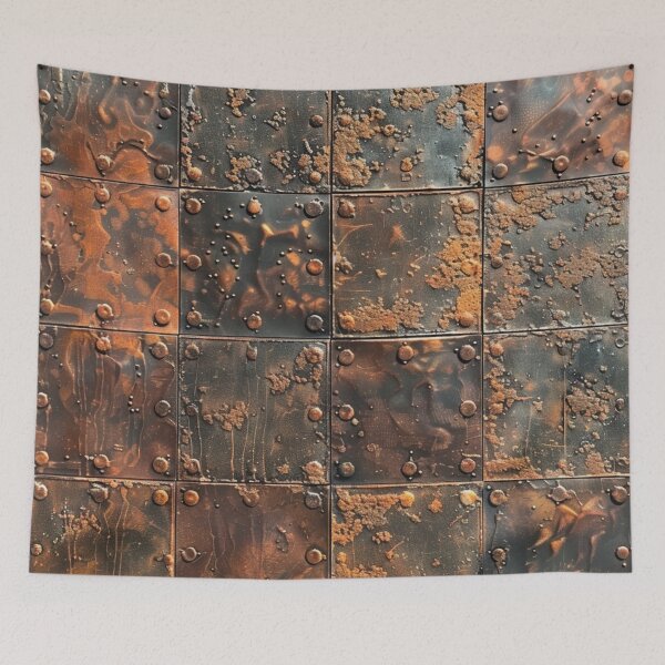 Item preview,  Steampunk Rustic Copper Rivets Weathered Industrial Grunge Metal designed and sold by GrinGalore.
