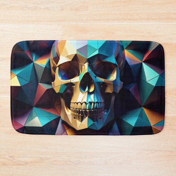 Artikelvorschau, Cool Geometric Skull Art Pattern entworfen und verkauft von TheArtOfPat.