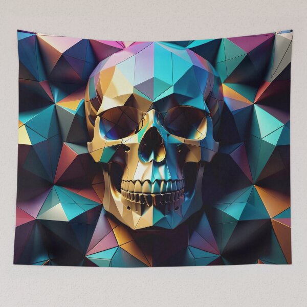 Item preview, Cool Geometric Skull Art Pattern designed and sold by TheArtOfPat.
