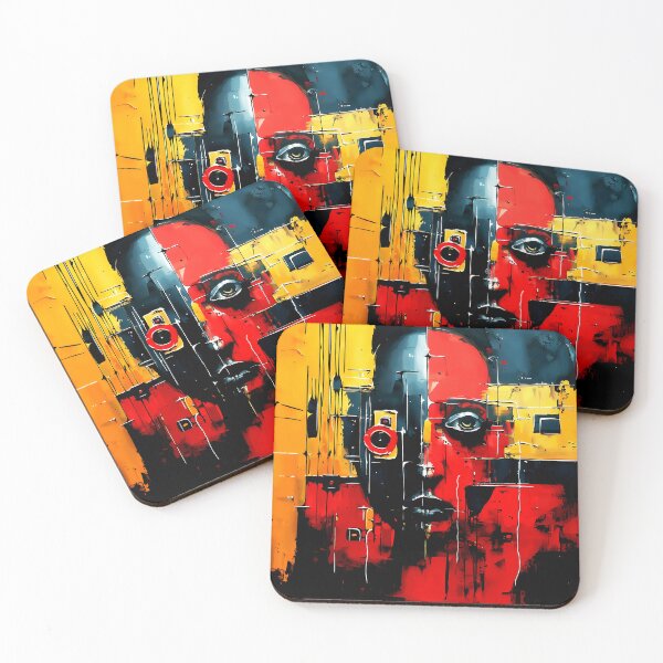 Item preview, Abstract oil painting silhouettes 2, face illustration painting, art inspirations designed and sold by Gabi.Media.