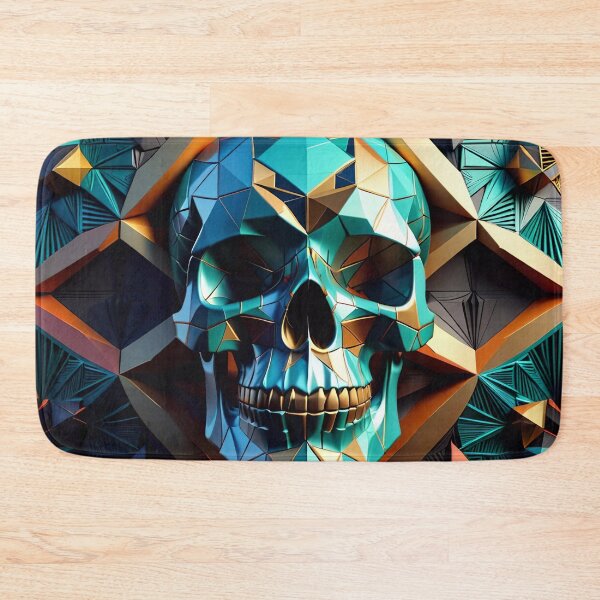 Artikelvorschau, Cool Geometric Skull Art Pattern entworfen und verkauft von TheArtOfPat.