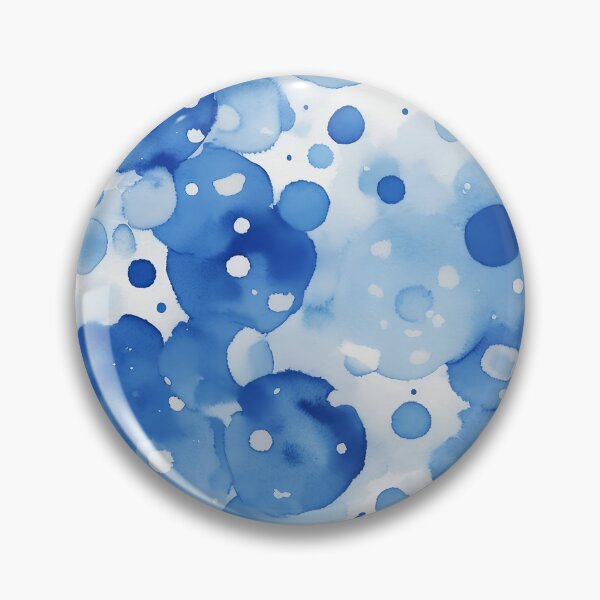 Artikelvorschau, Aquarell-Tupfen blau und weiß entworfen und verkauft von Tamas Das.