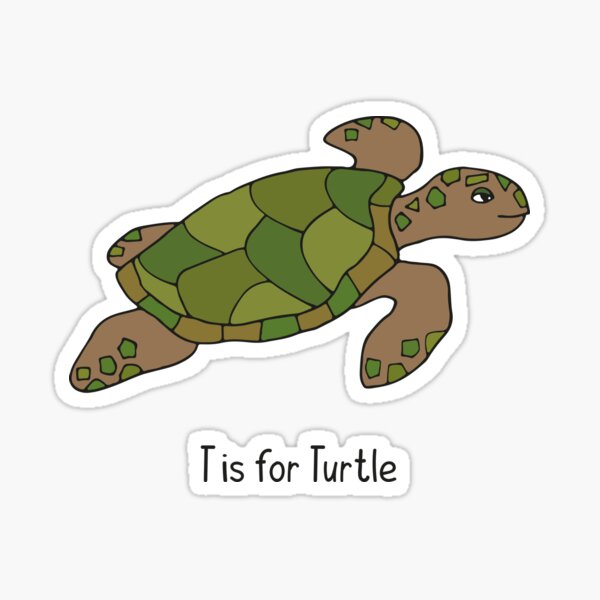 T is for Turtle Sticker