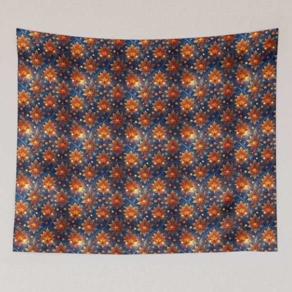 Item preview, A seamless pattern of autumn colored leaves in Phoenician design designed and sold by fotoryum.