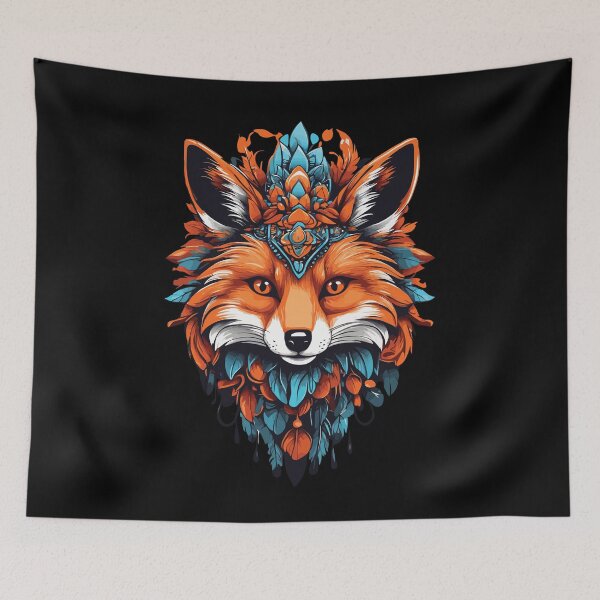 Item preview, Fox Spiritual Mandala Dream Catcher Design designed and sold by LuminOrb.