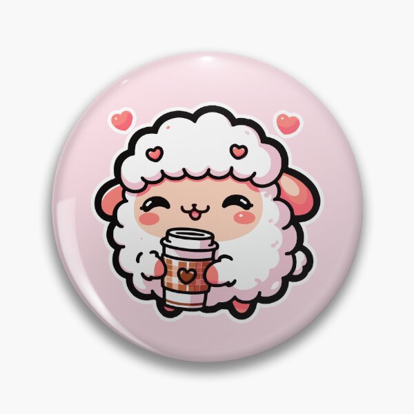 Item preview, Kawaii Cute Sheep Drinking Coffee 2 | Pet and Animals for Men and Women t-shirt designed and sold by panchiTWO.