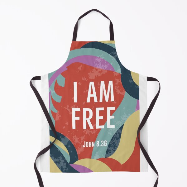 Item preview, Christian Freedom: Minimalist Typography Art - I AM FREE designed and sold by HahaHandlesHub.