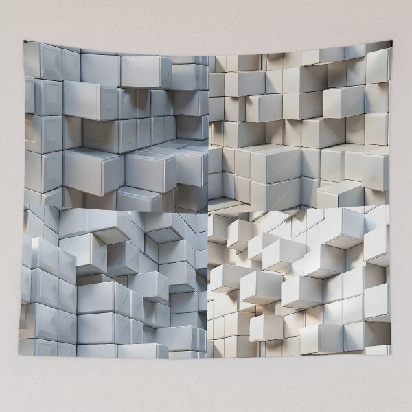 Item preview, 3D Abstract Geometric Cube Structure designed and sold by Rostislav Bouda.