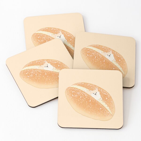 Item preview, Coconut cream bun dessert with shiba inu designed and sold by ShibaInuArt.
