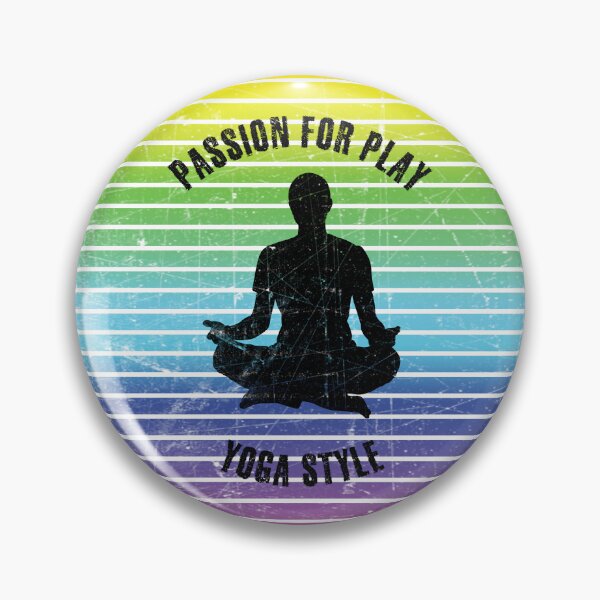 Item preview, Black silhouette of a man practicing yoga against the background of rainbow stripes designed and sold by HarridanCreates.