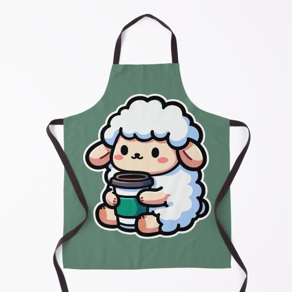 Item preview, Oveja linda kawaii tomando café 3 | Camiseta de mascotas y animales para hombres y mujeres designed and sold by panchiTWO.