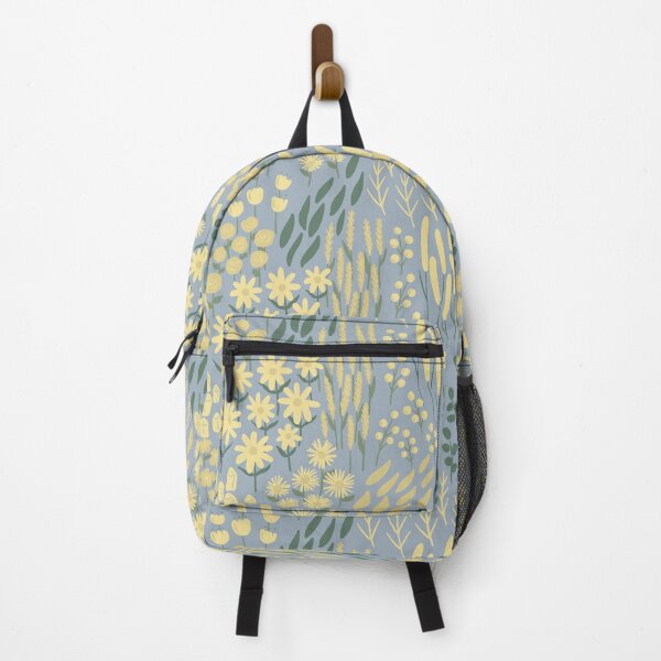 Item preview, Hand draw Yellow flower field on blue background art stye seamless pattern designed and sold by SeePair.