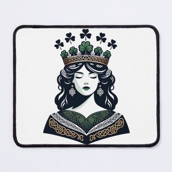 Item preview, Queen of luck: St. Patrick's Day and International Women's Day design combination designed and sold by Ayman Toumarti.