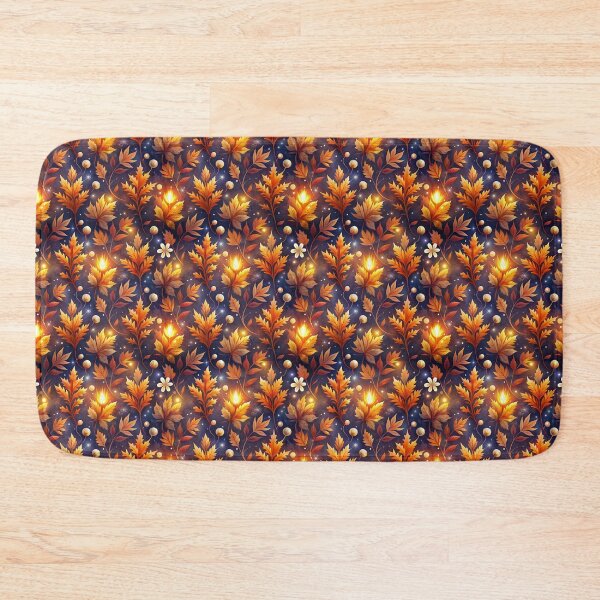 Item preview, A seamless pattern of autumn colored leaves in Phoenician design designed and sold by fotoryum.