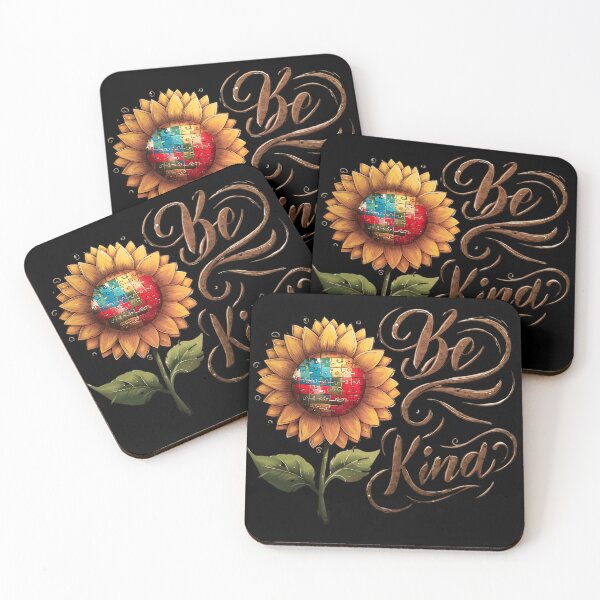 Item preview, Be Kind Sunflower Autism Awareness Puzzle designed and sold by najega911.