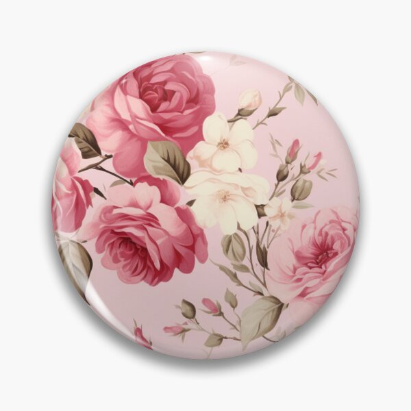 Item preview, Vintage Pink Rose Pattern designed and sold by HasHs.