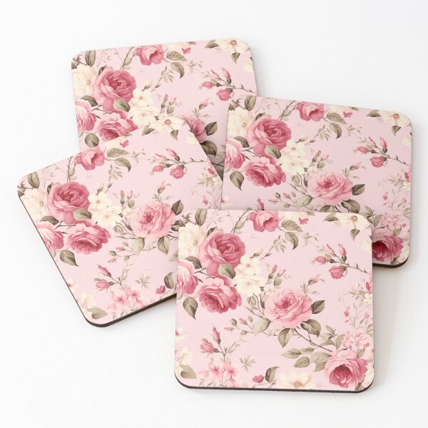 Item preview, Vintage Pink Rose Pattern designed and sold by HasHs.