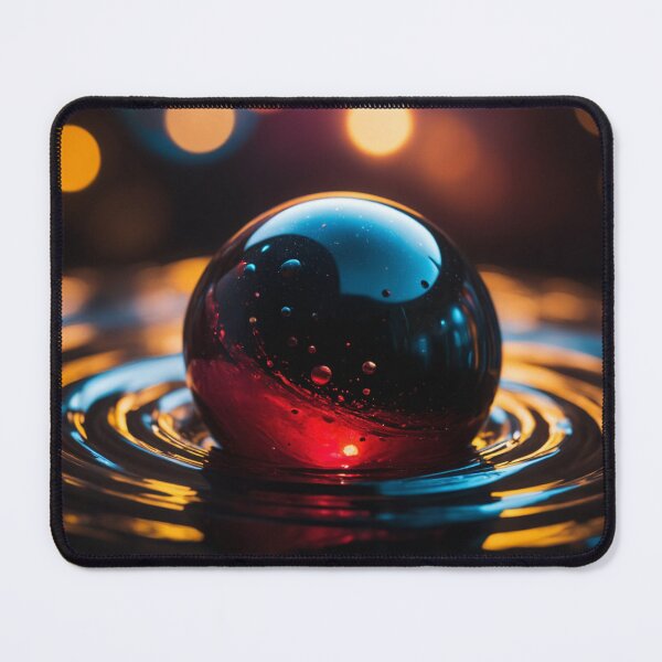 Item preview, A beautiful orb floating on a swirling vortex of beautiful black thick glutinous liquid designed and sold by Giuseppe Cammino.