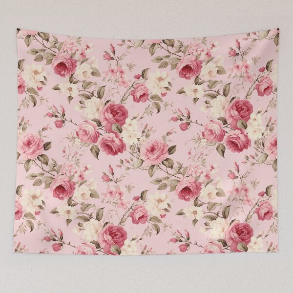 Item preview, Vintage Pink Rose Pattern designed and sold by HasHs.