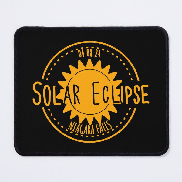 Item preview, Niagara Falls 040824 Total Solar Eclipse 2024 - orange yellow designed and sold by EmeraldeaArt.