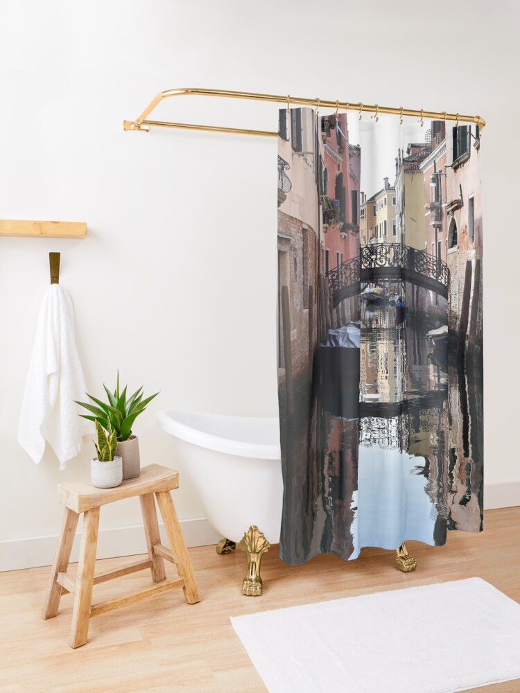 Thumbnail 3 of 5, Shower Curtain, Cannaregio in the Morning, Venice, Italy designed and sold by KarenEspig.
