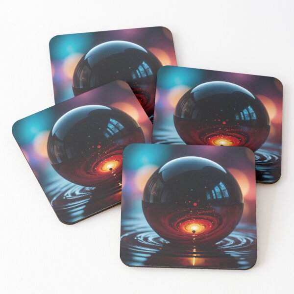 Item preview, A beautiful orb floating on a swirling vortex of beautiful black thick glutinous liquid designed and sold by Giuseppe Cammino.
