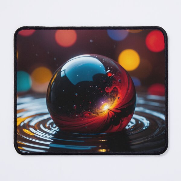Item preview, A beautiful orb floating on a swirling vortex of beautiful black thick glutinous liquid designed and sold by Giuseppe Cammino.