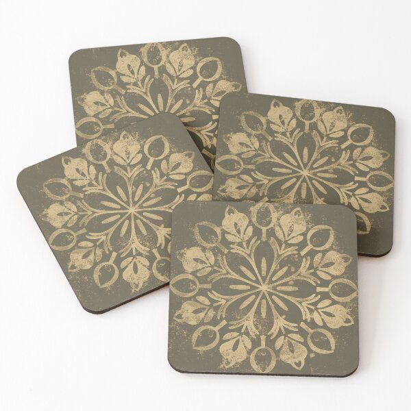 Item preview, Vintage Retro Grunge Mandala Of Interconnected Olives designed and sold by Lelijo.