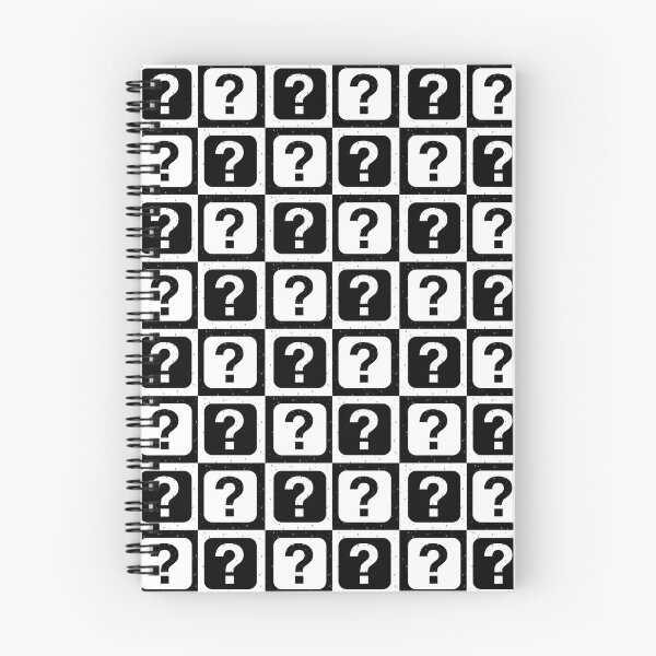 Item preview, Black White Why Question Mark Checkered Background designed and sold by PatternTitan.
