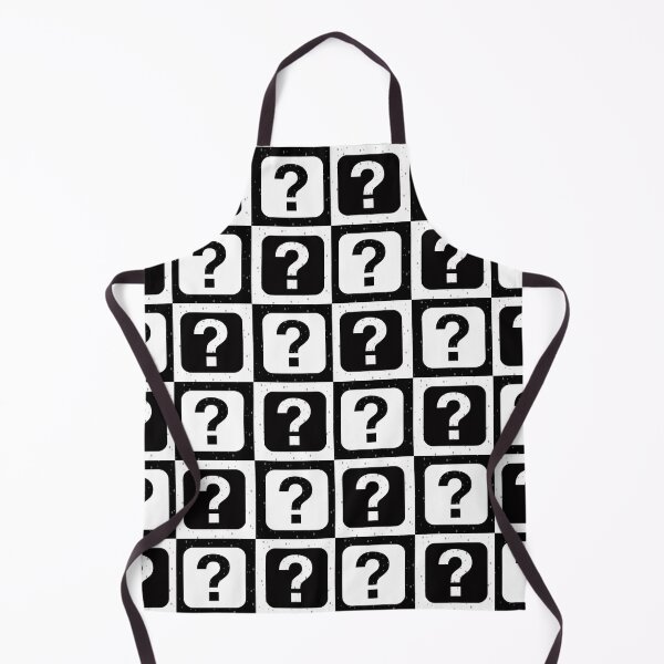 Item preview, Black White Why Question Mark Checkered Background designed and sold by PatternTitan.