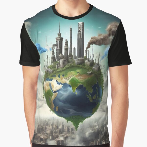 Aperçu de l'œuvre Global Utopia Représentation surréaliste du futur créée et vendue par MyMartengo.