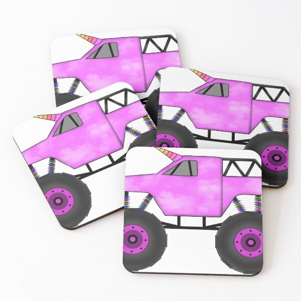 Item preview, Pink Unicorn Monster Truck designed and sold by FLOdesignAUS.
