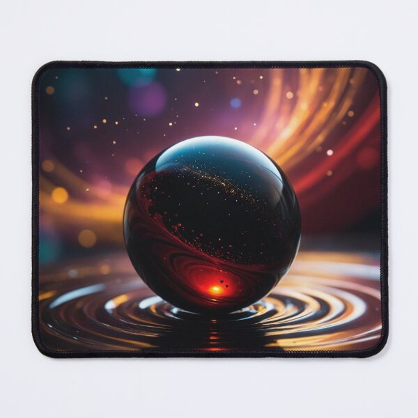 Item preview, A beautiful orb floating on a swirling vortex of beautiful black thick glutinous liquid designed and sold by Giuseppe Cammino.