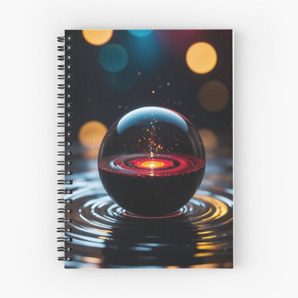 Item preview, A beautiful orb floating on a swirling vortex of beautiful black thick glutinous liquid designed and sold by Giuseppe Cammino.