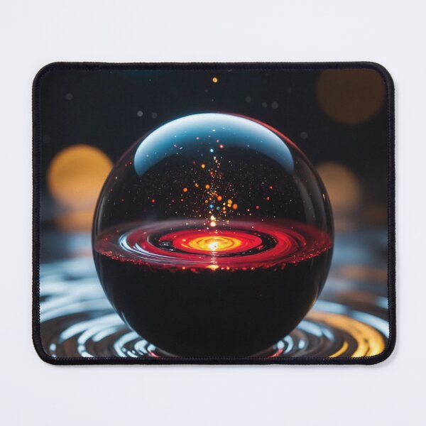 Item preview, A beautiful orb floating on a swirling vortex of beautiful black thick glutinous liquid designed and sold by Giuseppe Cammino.