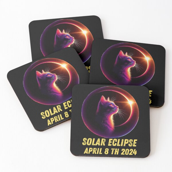 Item preview, View Totality April 8 2024 Astronomy Cat Lover Solar Eclipse designed and sold by BOUCHERIT amine.