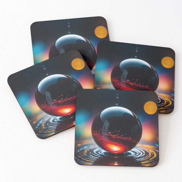 Item preview, A beautiful orb floating on a swirling vortex of beautiful black thick glutinous liquid designed and sold by Giuseppe Cammino.
