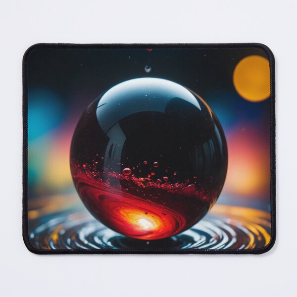 Item preview, A beautiful orb floating on a swirling vortex of beautiful black thick glutinous liquid designed and sold by Giuseppe Cammino.
