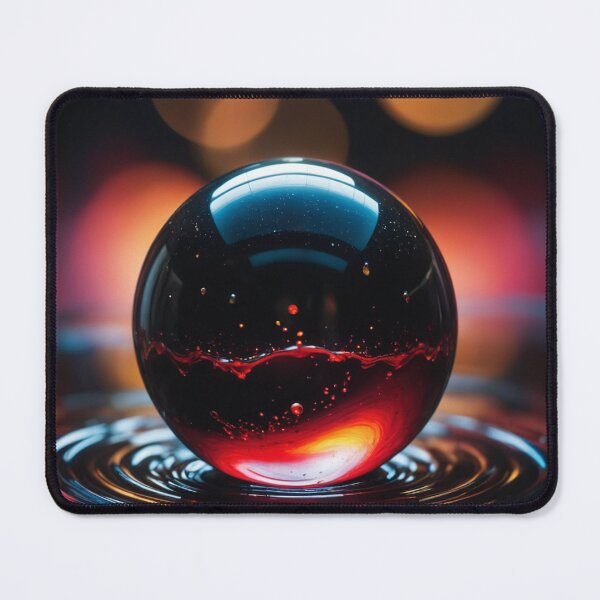 Item preview, A beautiful orb floating on a swirling vortex of beautiful black thick glutinous liquid designed and sold by Giuseppe Cammino.