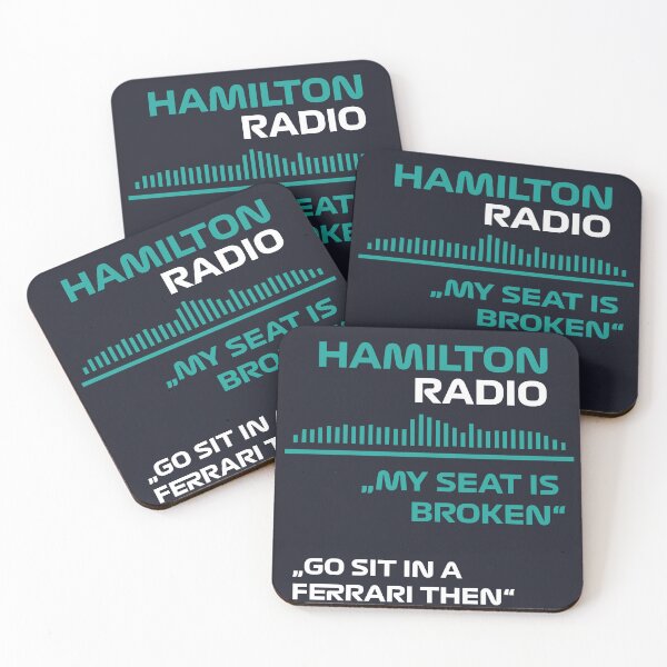 Item preview, F1 Team radio - "My seat is broken" - "Go sit in Ferrari then" Lewis Hamilton  designed and sold by Formula 1 Designs.