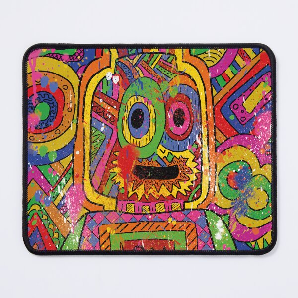 Item preview,  Pop art portrait / doodle Art with traces of paint designed and sold by Pr-Zc.