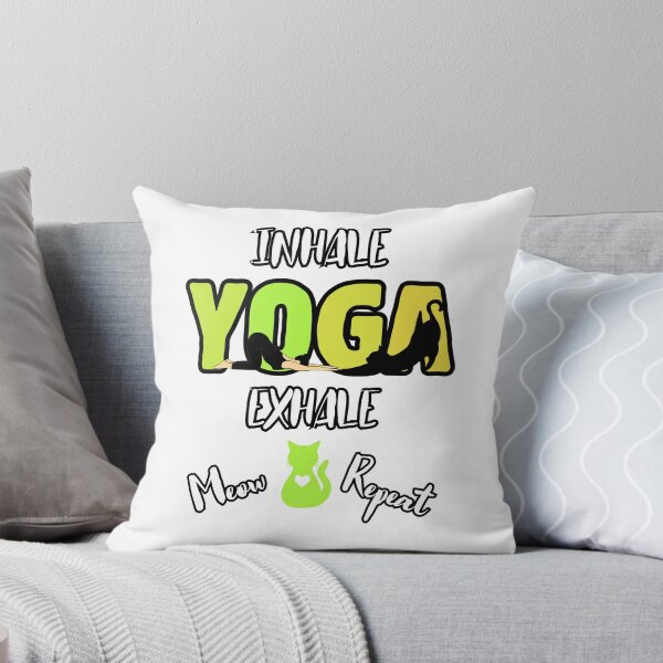 Item preview, Yoga: Inhale, Exhale, Meow, Repeat Design designed and sold by ZenZooVibes.
