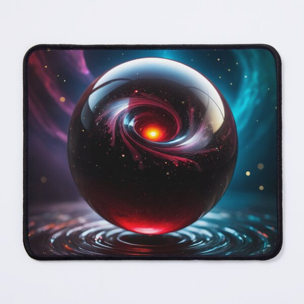 Item preview, A beautiful orb floating on a swirling vortex of beautiful black thick glutinous liquid designed and sold by Giuseppe Cammino.