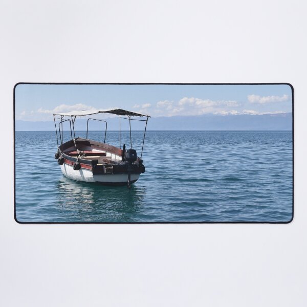 Water Taxi, Lake Ohrid, North Macedonia Desk Mat
