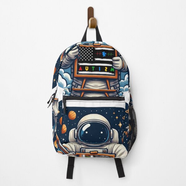 Item preview, American Flag Autism Drawn by an Astronaut designed and sold by Echonn.